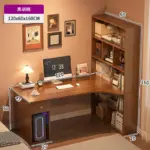 ⁦طاولة كمبيوتر زاوية كبيرة على شكل حرف L⁩ - الصورة ⁦10⁩