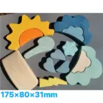 ⁦ألعاب قوس قزح الخشبية للتركيب⁩ - الصورة ⁦13⁩