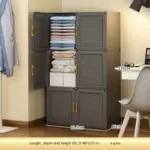 ⁦خزانة ملابس منزلية قابلة للتركيب والتجميع⁩ - الصورة ⁦11⁩