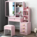 ⁦طاولة مكياج فاخرة مع مرآة مضيئة⁩ - الصورة ⁦25⁩