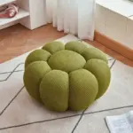 ⁦Single Seat Designer Pumpkin Lazy Sofa Balcony and Bedroom Can Lie Down and Recline Italian Minimalist Rochburg Football Sofa⁩ - الصورة ⁦22⁩