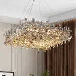 ⁦ثريا كريستال فاخرة بإضاءة LED⁩ - الصورة ⁦3⁩