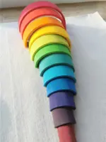 ⁦ألعاب قوس قزح الخشبية للتركيب⁩ - الصورة ⁦17⁩