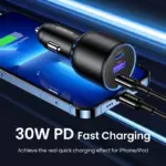 ⁦شاحن سيارة UGREEN بقوة 130 واط - الأقوى في السوق!⁩ - الصورة ⁦3⁩