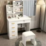 ⁦طاولة مكياج فاخرة مع مرآة مضيئة⁩ - الصورة ⁦6⁩