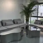 ⁦Metal Industrial Coffee Table Aesthetic Unique Minimalist Designer Side Table Modern Luxury Mesa Auxiliar Postmodern Furniture⁩ - الصورة ⁦4⁩