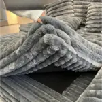 ⁦أريكة فرنسية مخملية متعددة الوظائف⁩ - الصورة ⁦5⁩