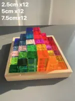 ⁦مكعبات مونتيسوري شفافة للأطفال⁩ - الصورة ⁦17⁩