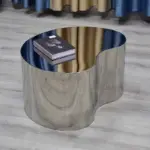 ⁦Metal Industrial Coffee Table Aesthetic Unique Minimalist Designer Side Table Modern Luxury Mesa Auxiliar Postmodern Furniture⁩ - الصورة ⁦15⁩