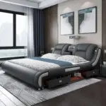 ⁦سرير ملكي فاخر بتصميم عصري متعدد الوظائف⁩ - الصورة ⁦5⁩