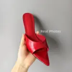 ⁦صندل نسائي بكعب عال من الجلد الطبيعي⁩ - الصورة ⁦11⁩