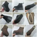 ⁦حذاء نسائي شتوي من الجلد الطبيعي⁩ - الصورة ⁦4⁩