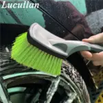 ⁦فرشاة تنظيف إطارات السيارات بمقبض مطاطي - أدوات تنظيف دقيقة⁩ - الصورة ⁦5⁩