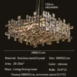 ⁦ثريا كريستال فاخرة بإضاءة LED⁩ - الصورة ⁦13⁩