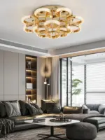 ⁦ثريا حلقة LED فاخرة حديثة⁩ - الصورة ⁦3⁩