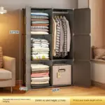 ⁦خزانة ملابس قابلة للطي بتصميم مكعبات عصرية⁩ - الصورة ⁦17⁩
