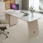 ⁦مكتب مكتبي طويل فاخر بتصميم عصري⁩ - الصورة ⁦4⁩