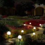 ⁦مصباح حديقة شمسي دائري⁩ - الصورة ⁦2⁩