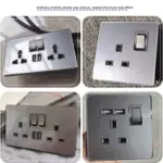 ⁦مقبس حائط زجاجي فاخر⁩ - الصورة ⁦6⁩