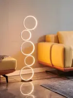 ⁦لمبة أرضية حلقية بتصميم عصري⁩ - الصورة ⁦2⁩