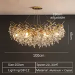 ⁦ثريا كريستال ملكية بإضاءة⁩ - الصورة ⁦20⁩
