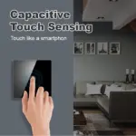 ⁦مفتاح حائط كريستال ذكي⁩ - الصورة ⁦2⁩