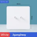 ⁦مفتاح حائط ستانلس ستيل أبيض⁩ - الصورة ⁦18⁩