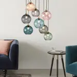 ⁦ثريا زجاج ملون بتصميم كلاسيكي فاخر⁩ - الصورة ⁦5⁩