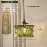 ⁦ثريا زجاجية خضراء متعددة الاستخدامات⁩ - الصورة ⁦21⁩