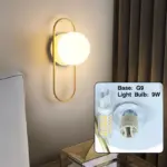 ⁦ثريات حائط ليد ذهبية و سوداء⁩ - الصورة ⁦2⁩