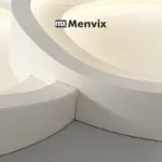 ⁦ثريا ليد مودرن دائرية بيضاء⁩ - الصورة ⁦6⁩