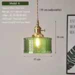 ⁦ثريا زجاجية خضراء متعددة الاستخدامات⁩ - الصورة ⁦7⁩