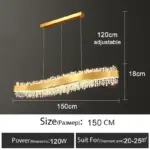 ⁦ثريات كريستال ذهبية بتصميم عصري⁩ - الصورة ⁦9⁩