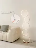 ⁦لمبة أرضية حلقية بتصميم عصري⁩ - الصورة ⁦6⁩