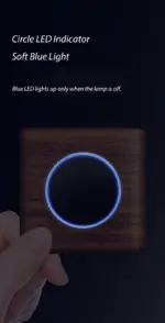 ⁦مفتاح حائط خشبي أوروبي⁩ - الصورة ⁦2⁩
