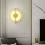 ⁦ثريات جدارية رخامية على شكل قمر⁩ - الصورة ⁦5⁩