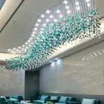 ⁦ثريا زجاج معلقة فاخرة للمساحات الكبيرة⁩ - الصورة ⁦2⁩