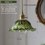 ⁦ثريا زجاجية خضراء متعددة الاستخدامات⁩ - الصورة ⁦13⁩