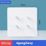 ⁦مفتاح حائط ستانلس ستيل أبيض⁩ - الصورة ⁦11⁩