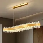 ⁦ثريات كريستال ذهبية بتصميم عصري⁩ - الصورة ⁦2⁩