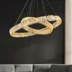 ⁦ثريا كريستال فاخرة بإضاءة LED⁩ - الصورة ⁦6⁩