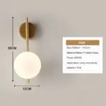 ⁦ثريات حائط ليد ذهبية و سوداء⁩ - الصورة ⁦7⁩