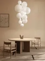 ⁦ثريا كرات عنبية زجاجية راقية⁩ - الصورة ⁦5⁩