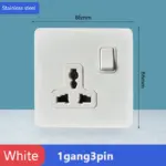 ⁦مفتاح حائط ستانلس ستيل أبيض⁩ - الصورة ⁦13⁩