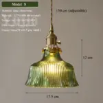 ⁦ثريا زجاجية خضراء متعددة الاستخدامات⁩ - الصورة ⁦9⁩