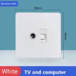 ⁦مفتاح حائط ستانلس ستيل أبيض⁩ - الصورة ⁦25⁩