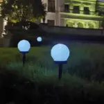 ⁦مصباح حديقة شمسي دائري⁩ - الصورة ⁦4⁩