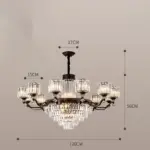 ⁦ثريا فيلات فاخرة كريستال⁩ - الصورة ⁦12⁩