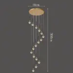⁦ثريا كريستال معلقة فاخرة⁩ - الصورة ⁦16⁩