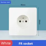 ⁦مفتاح حائط ستانلس ستيل أبيض⁩ - الصورة ⁦19⁩